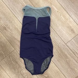 Five dancewear dance leotard navy blue green